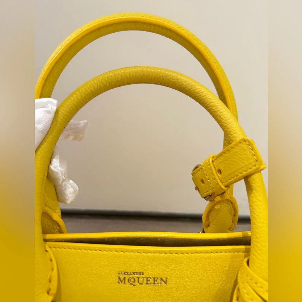 Alexander McQueen Bright Yellow Leather Tote